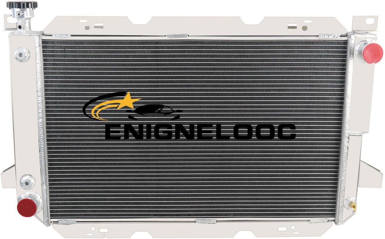 4 Row Core Aluminum Radiator for 1985-1997 Ford Bronco F-150 F-250 F-350 F-450 5.0L 5.8L 7.5L 1986 1987 1988 1989 1990 1991 1992 1993 94 95 96 97