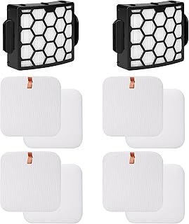 Fette Filter - Vacuum Filter Kit Compatible with Shark Navigator Lift-Away Upright Vacuum for select models # LA300 LA301 LA301C LA322 LA322NP LA35 LA500, LA500WM LA502 LA502NP Compare to Part Number # XHF320 post-motor hepa filter & XFFK320 Foam & Felt Filter Kit