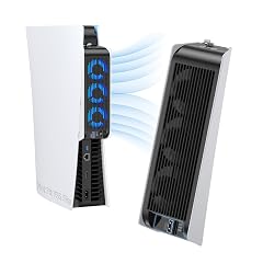 KIWIHOME Cooling Fan for PS5 Accessories Upgraded Quiet Cooler Fan with Auto Speed Controller USB3 0 Port LED