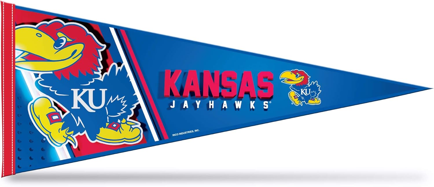 Rico Industries NCAA Primary 12" x 30" Felt Wall Décor Pennant - Great for Home/Bed Room/Man Cave Décor