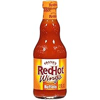 Vista 1 de Frank's RedHot - Salsa para alas de búfalo, lista para usar, agitar o verter sobre alas, sándwiches, pizza y más para un sabor estilo búfalo, 12 fl