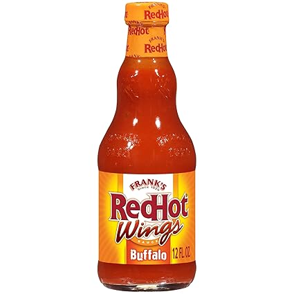 Frank's RedHot Wings Sauce, Buffalo, Ready-To-Use, Shake or Pour Over