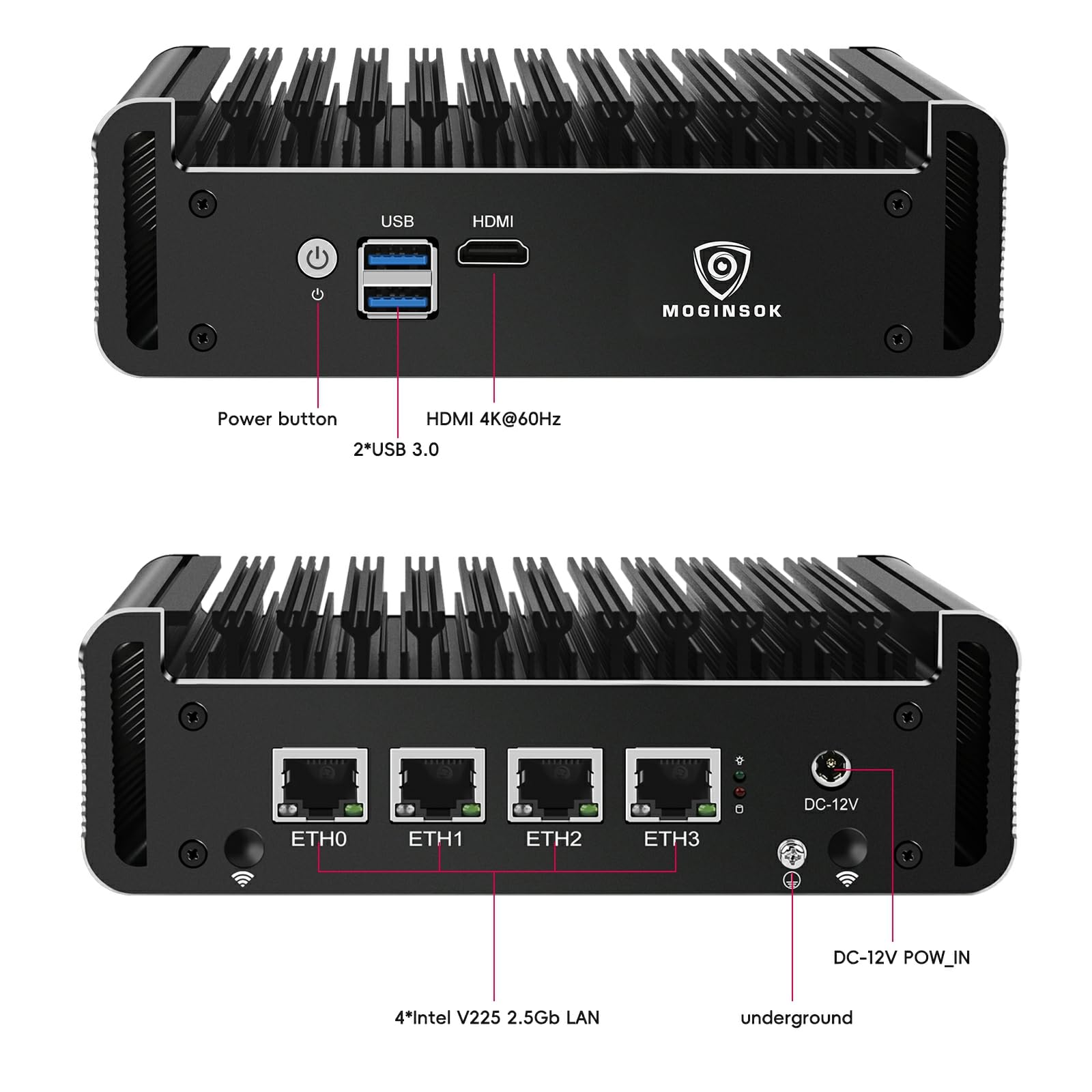 Amazon.com: MOGINSOK Firewall Appliance 2.5Gbe Intel Celeron