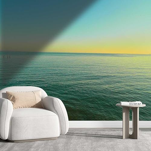 Papel tapiz para despegar y pegar, papel pintado de mar y cielo, para decoración del hogar, fácil de cortar (Ancho) 59 pulgadas de ancho x 59
