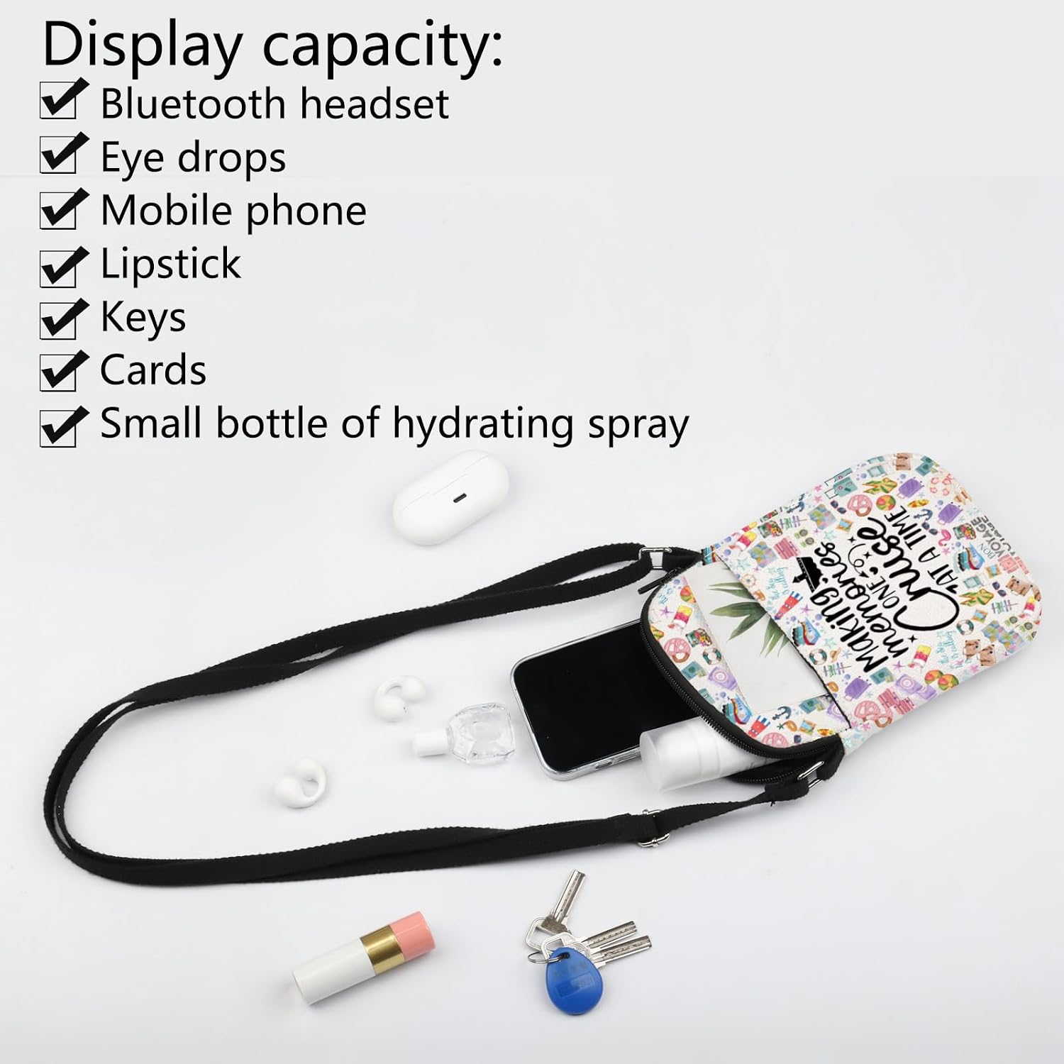 FOTAP Cruising Crossbody Bag Friend Cruise Gift Cruise Vacation Messenger Bag Summer Vacation Shoulder Bag Beach Life Gift