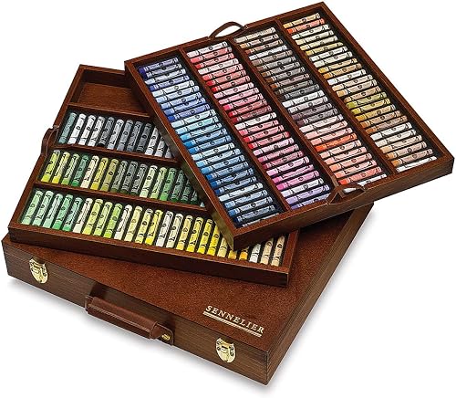 SENNELIER Extra-Soft French Pastel Full Stick Professional Artists Wooden Box Set, 175-Colors
