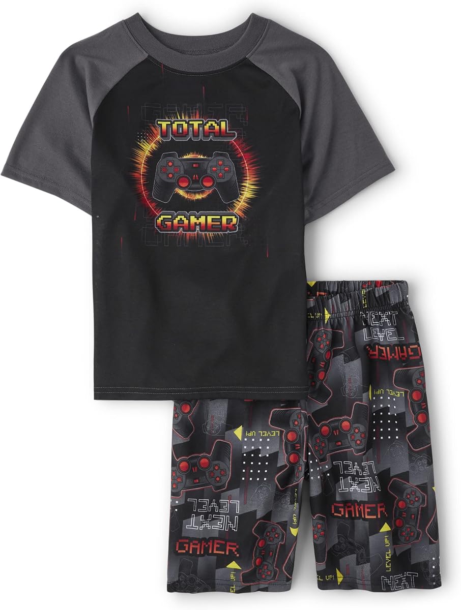 Camiseta y pantalón corto The Children's Place para niño, pijama de 2 piezas