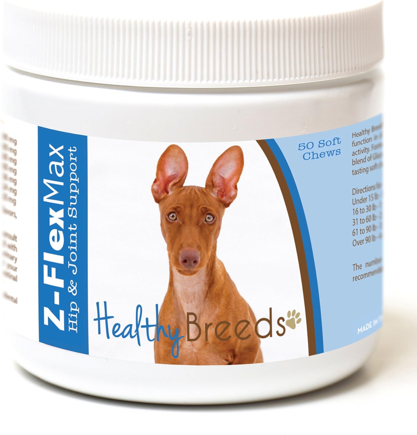 Healthy Breeds Z Flex Max Hip & Joint Supplement Soft Chews for Shetland Sheepdog - OVER 100 BREEDS - Medium & Large Breed Formula - 50 Count