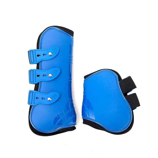 Foto 6 de 8 de Merauno® Juego de 4 Polainas para Caballos, Protectores para tendones, protección contra Saltos del Caballo