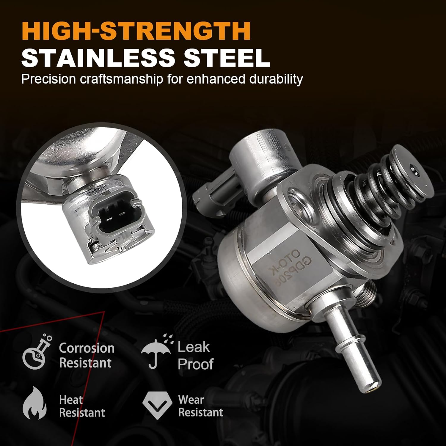 OTO-K High Pressure Fuel Pump Compatible with Ford Explorer 2013-2019,Taurus,Flex 2010-2019,Police Interceptor Sedan 2013-2019,Police Interceptor Utility 2014-2019& Lincoln MKS MKT 2010-2019