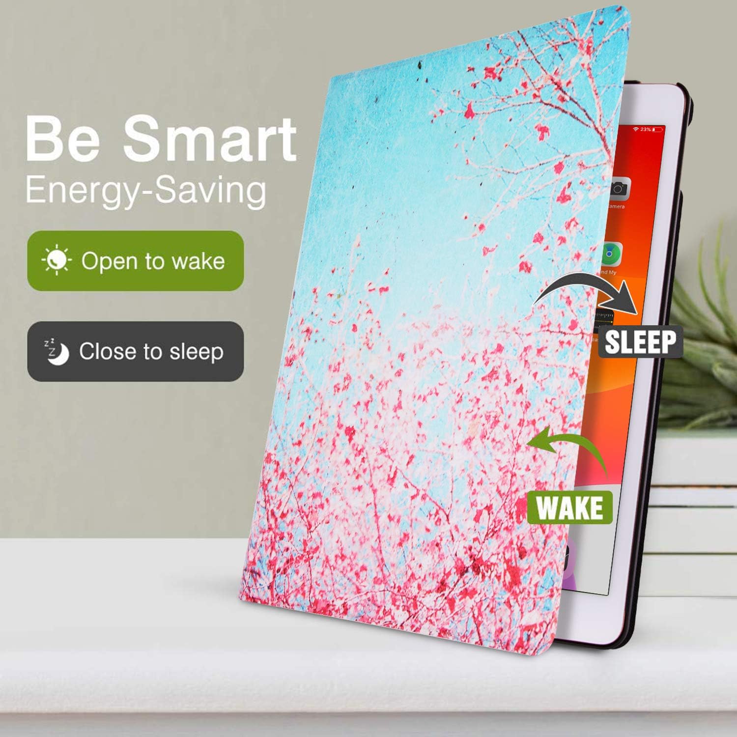 60% оƒƒ Dіѕсоunt VSER for iPad Pro 11 Case 2020 Release [Supports Apple Pencil 2 Wireless Charging] with Pencil Holder , Multi-Angle Viewing Stand, Auto Sleep/Wake - Plum Flower