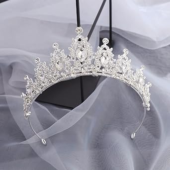 Crystal crowns for adults Rhinestone Wedding Tiara for women princess crowns for girls Hair Accessories for Birthday Prom Bridal Party Christmas Gifts