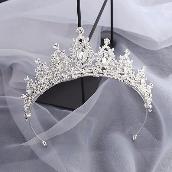 Crystal crowns for adults Rhinestone Wedding Tiara for women princess crowns for girls Hair Accessories for Birthday Prom Bridal Party Christmas Gifts