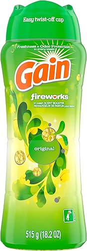 Gain Fireworks - Cuentas de refuerzo de aroma en lavado, original, 18.2 onzas
