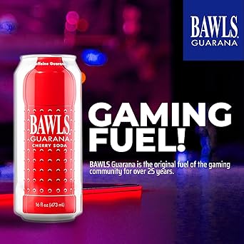 BAWLS Guarana Variety Pack, BAWLS Guarana Drink, Guarana Soda, Guarana Fueled Soda for Energy, High Energy Caffeinated Drink, 16oz 24 Pack Cans