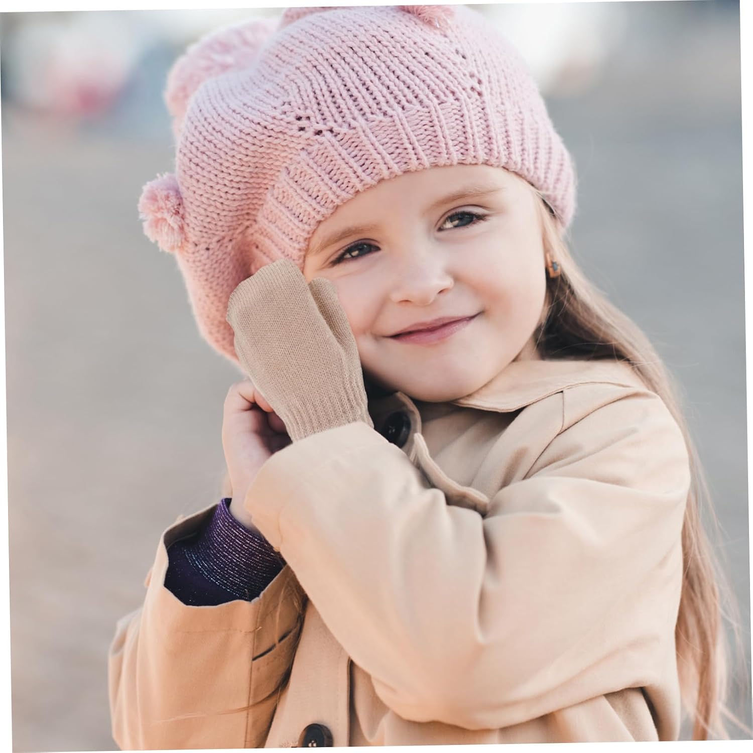 Kids Winter Gloves Unisex Knitted Mittens for Boys and Girls Soft Warm Plush Cuffs for Outdoor Cold Weather Suitable for Toddlers and Infants