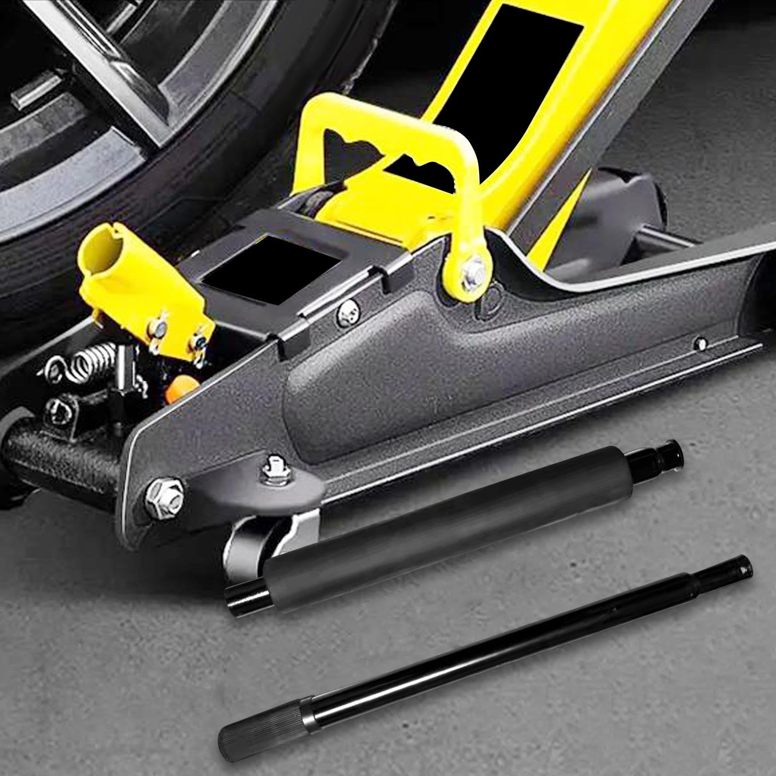 2 Pezzi Manico Idraulico Orizzontale Ricambio Martinetto Auto Asta Sollevamento Metallo per Sostituzione Adatto a Riparazione Auto Lavori Meccanici, Set Superiore Inferiore