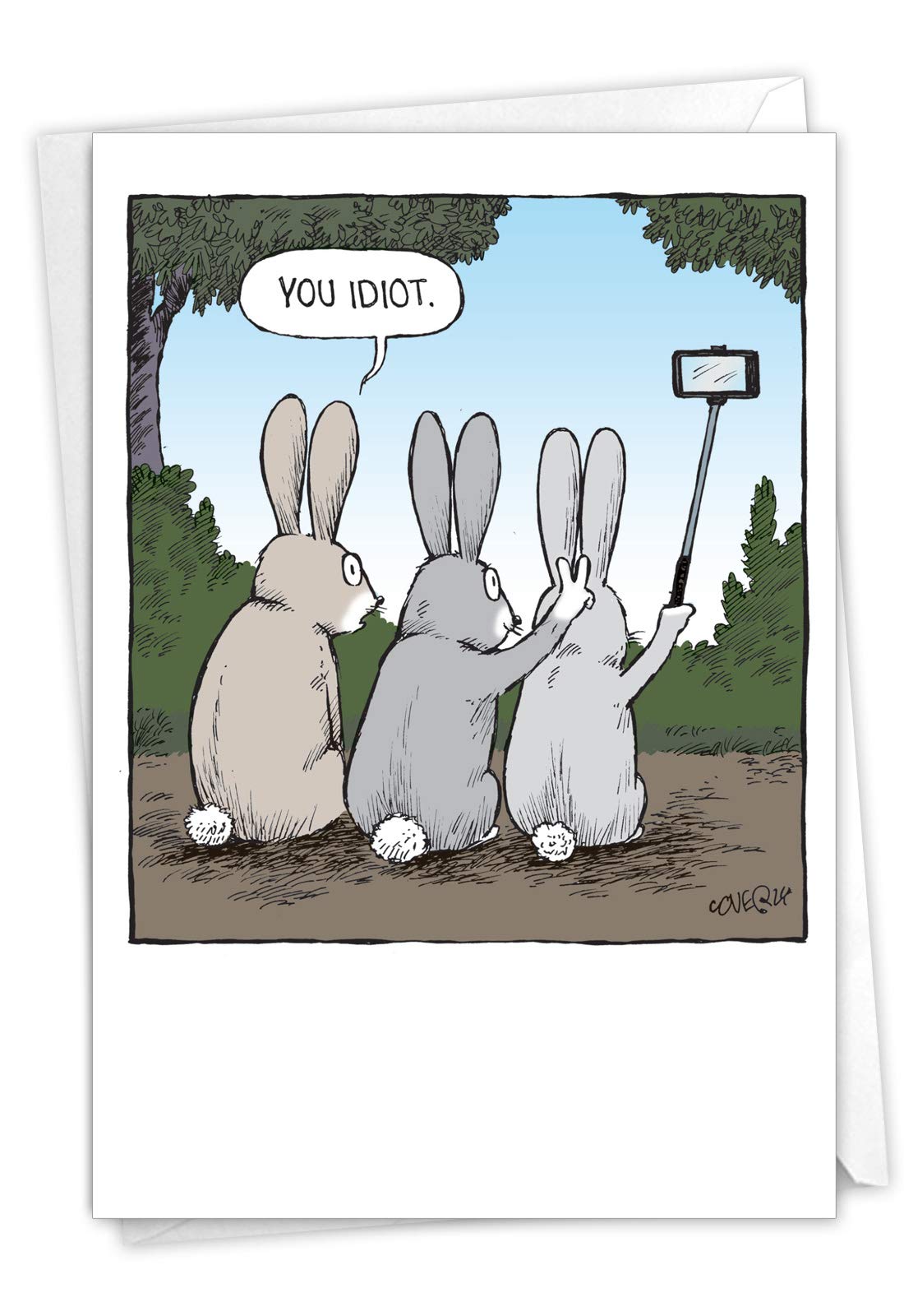Buy NobleWorks 1 Humor Birthday Card With Envelope Funny Cartoons 