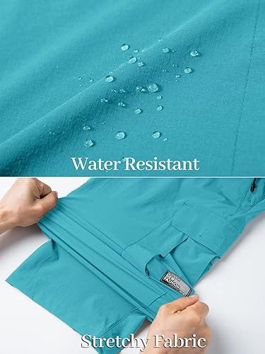 Miniatura 6 de MAGCOMSEN Pantalones cortos de entrenamiento para hombre, de secado rápido, 34, pantalones capri con bolsillos con cremallera, pantalones cortos