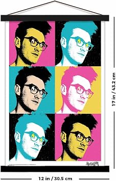 Scorpio Posters Morrissey - Pop Art - Officially Licensed - Mini Poster - 11 x 17 - with Black Wood Poster Holder