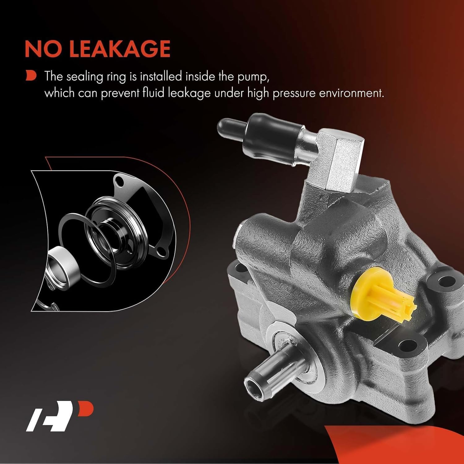 A-Premium Power Steering Pump, Compatible with Ford Focus 2003-2004, Contour 1998-2000, Mercury Cougar 1999-2002, Mystique 1998-2000, L4 2.0L, Replace # 1M5Z3A696CA