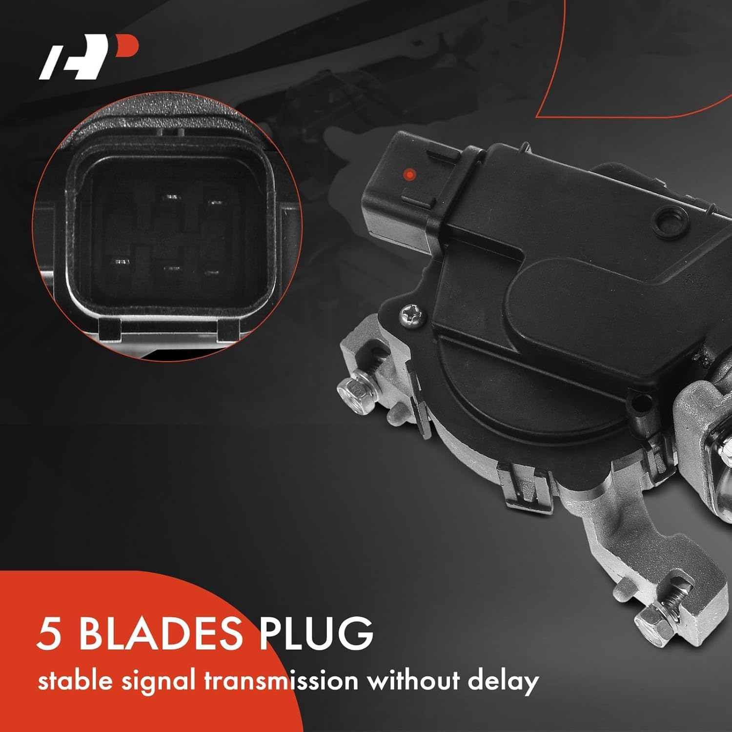 A-Premium Front Windshield Wiper Motor Compatible with Dodge Attitude 2006-2011 & Hyundai Genesis Coupe 2011-2016, Accent 2006-2011, Santa Fe 2007-2009 & Kia Rio, Rio5, Magentis, Optima, 5-Pin