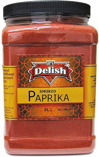 Miniatura 2 de Its Delish - Pimentón ahumado gourmet en polvo, contenedor reutilizable jumbo de 32 onzas, especias a granel de alta calidad, gran sabor y aroma
