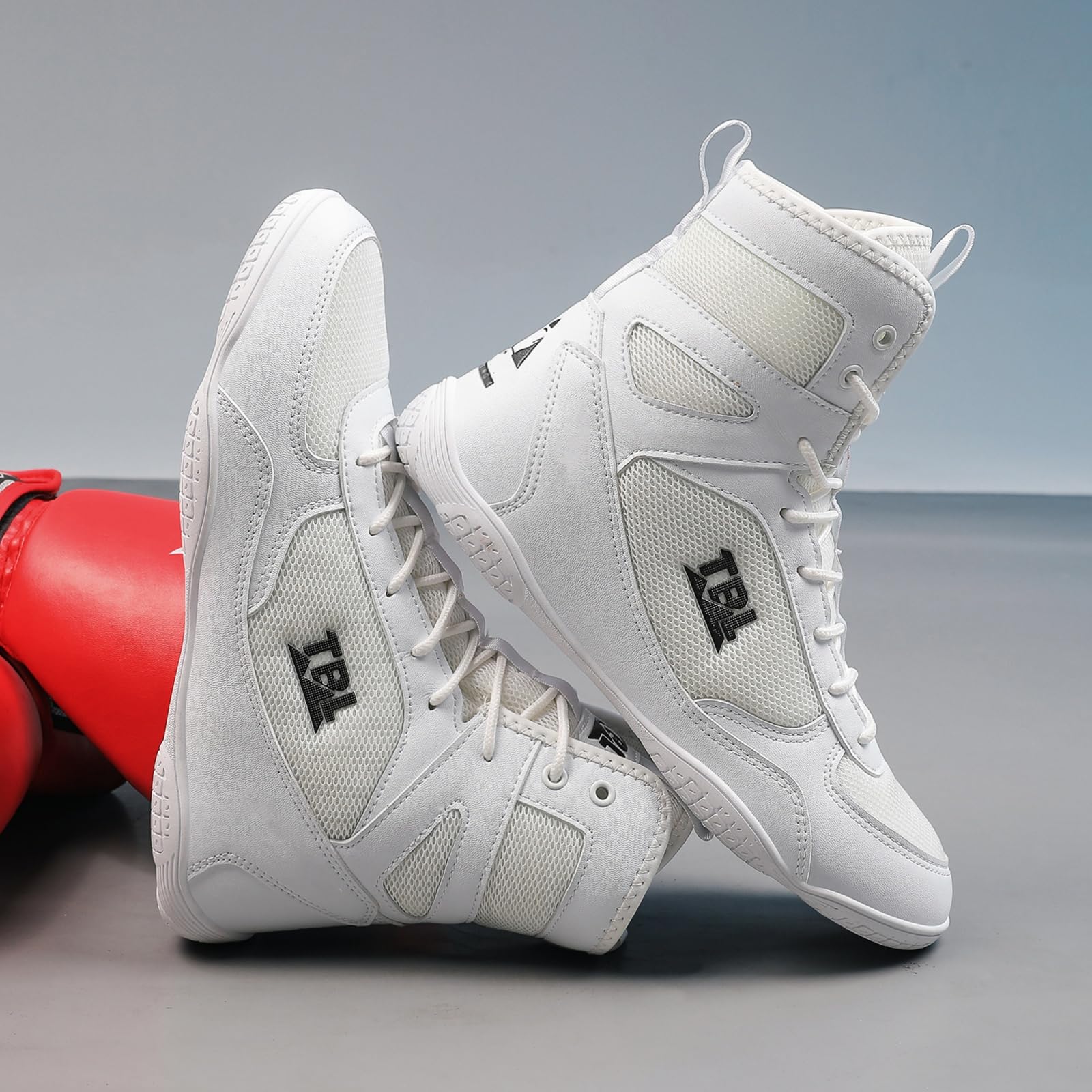Chaussures Lutte pour Hommes Chaussures Boxe Fitness Powerlifting