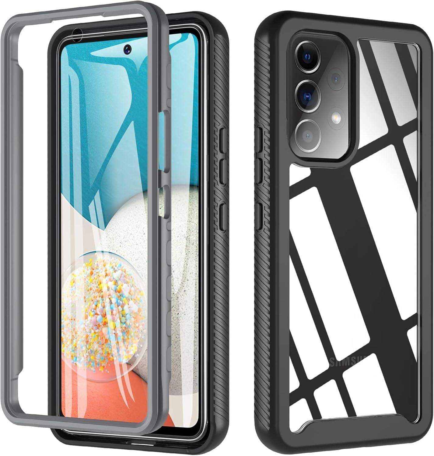 Cum2giff for Samsung Galaxy A53 5G Case, Galaxy A53 5G Phone Case[Built-in HD Screen Protector][Full Body Shockproof] Silicone TPU Bumper Case Cover