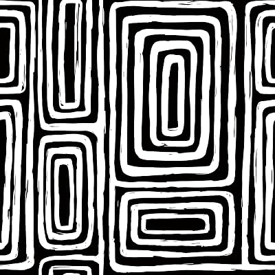 17.5x393 Geometric Wallpaper Peel and Stick Removable Modern Wallpaper Black and White Contact…