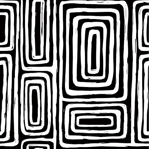 17.5x393 Geometric Wallpaper Peel and Stick Removable Modern Wallpaper Black