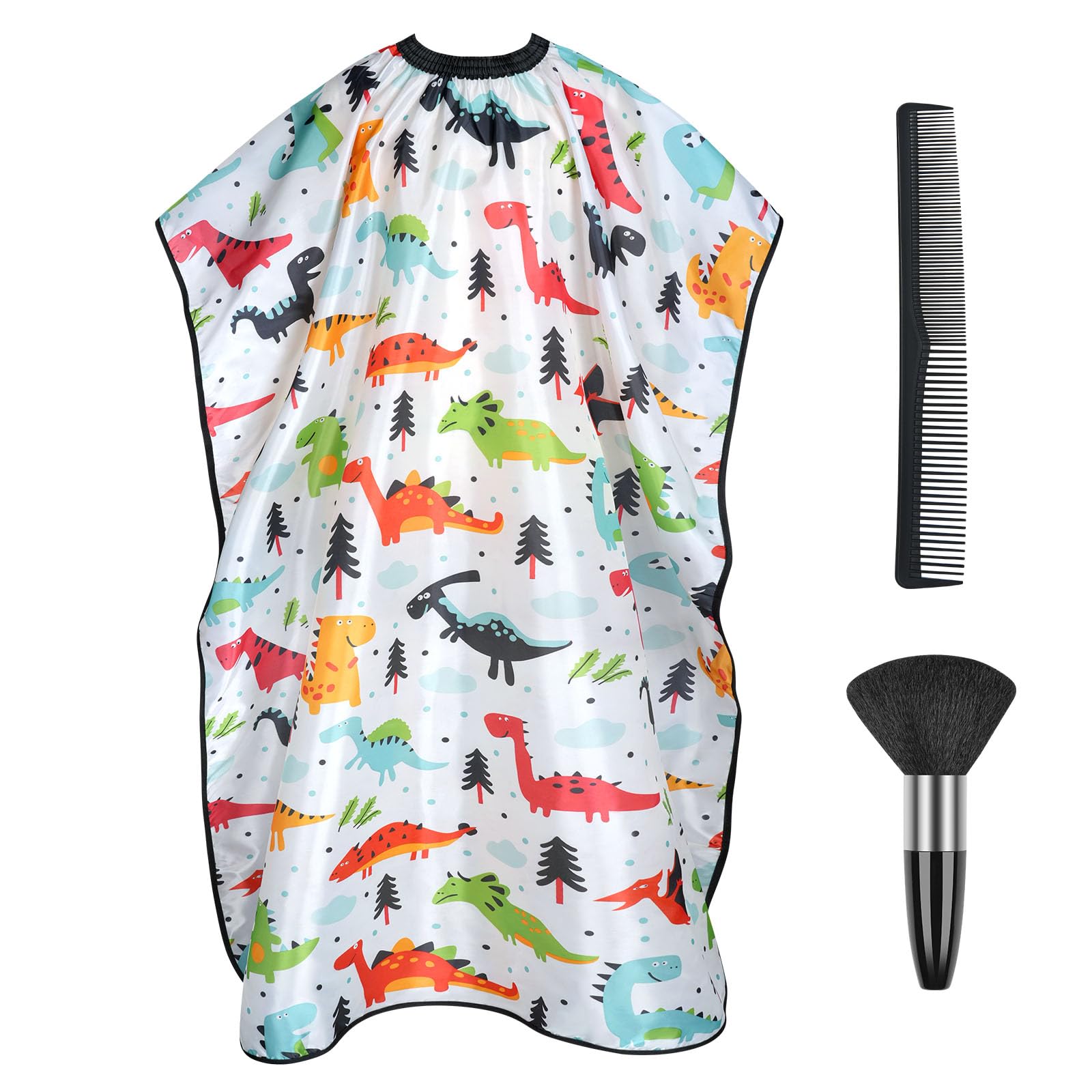 AYBUY Kinder Friseurumhang, Haarschnitt Friseurumhänge, Professioneller Kinder Haarschneideumhang, Cape Haarschneideumhang mit Klettverschluss Für Salon Haarschneiden Friseur