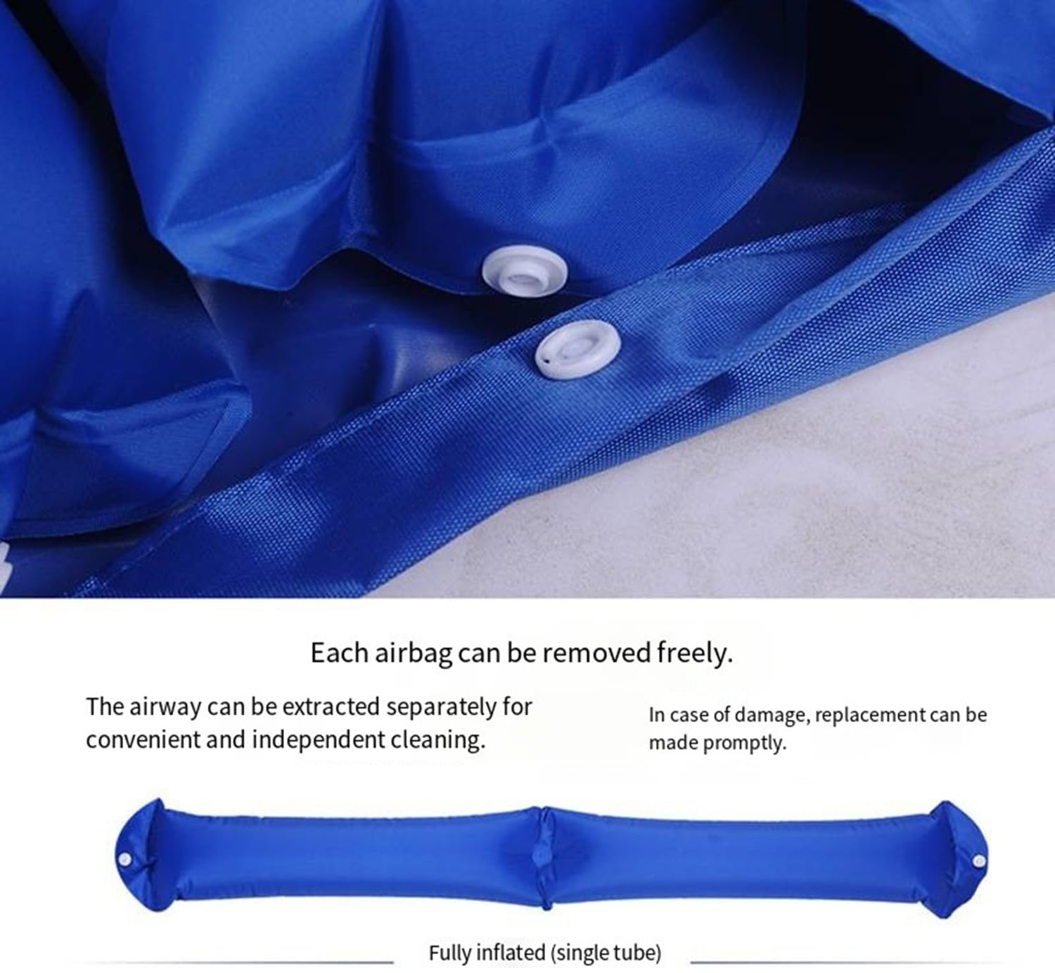 Colchón Antiescaras,Colchón De Presión De Aire Alterna Compresor Silencioso, Prevención De Escaras Y Colchón De Aire En Cama,Almohadilla para Aliviar La Presión,200×90Cm,Fácil De Limpiar