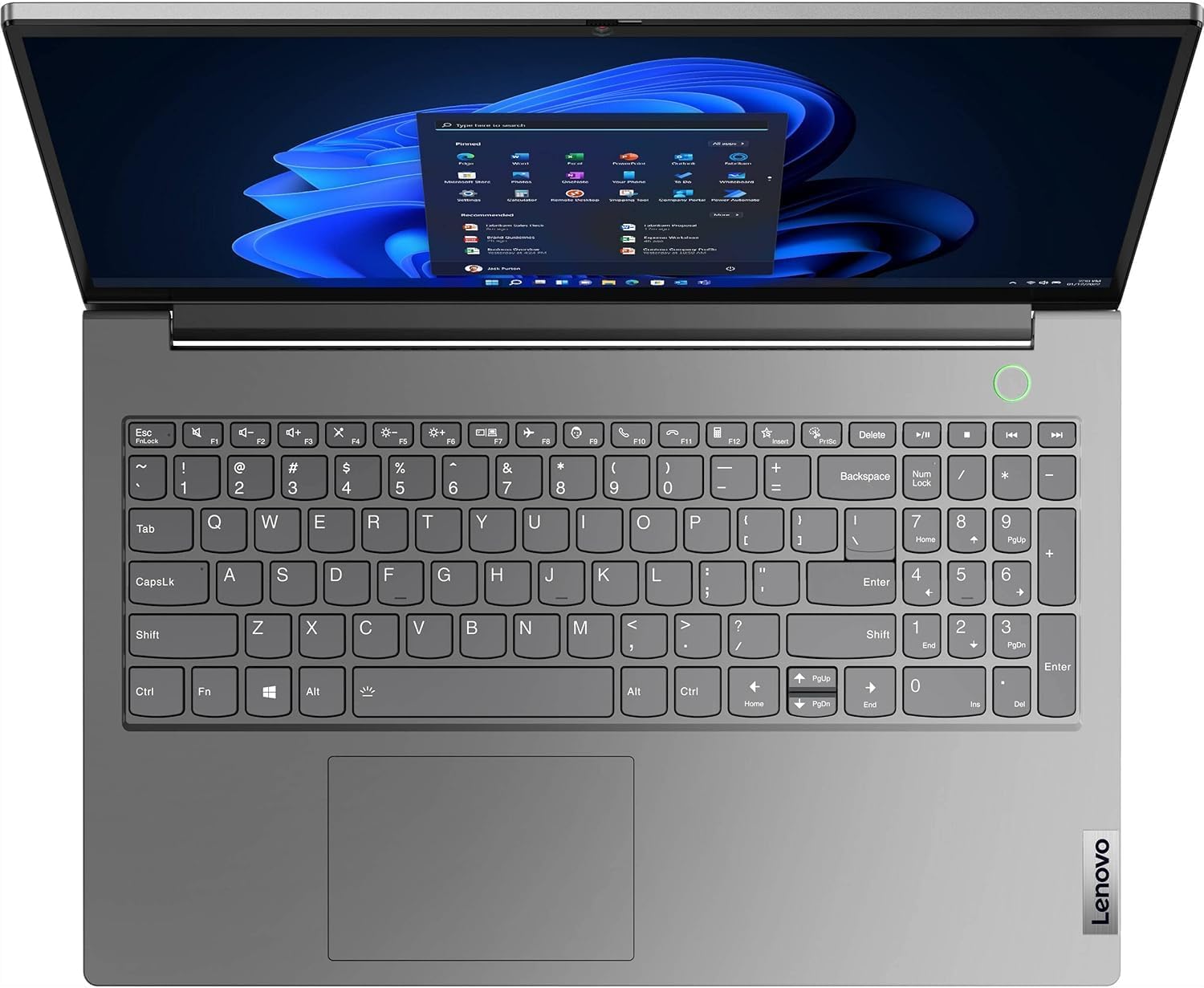 Lenovo ThinkBook 15 Gen 4 Business Laptop (15.6" FHD Touchscreen, 16GB RAM, 512GB SSD, AMD Ryzen 5 5625U (Beat Intel i7-1165G7)) Backlit, Fingerprint, 1080p Webcam, Wi-Fi 6, Win 11 Pro w/Copilot