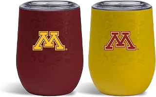 The Memory Company | Licensed NCAA 2-Pack Home/Away Leopard SS Stemless Wine Tumblers