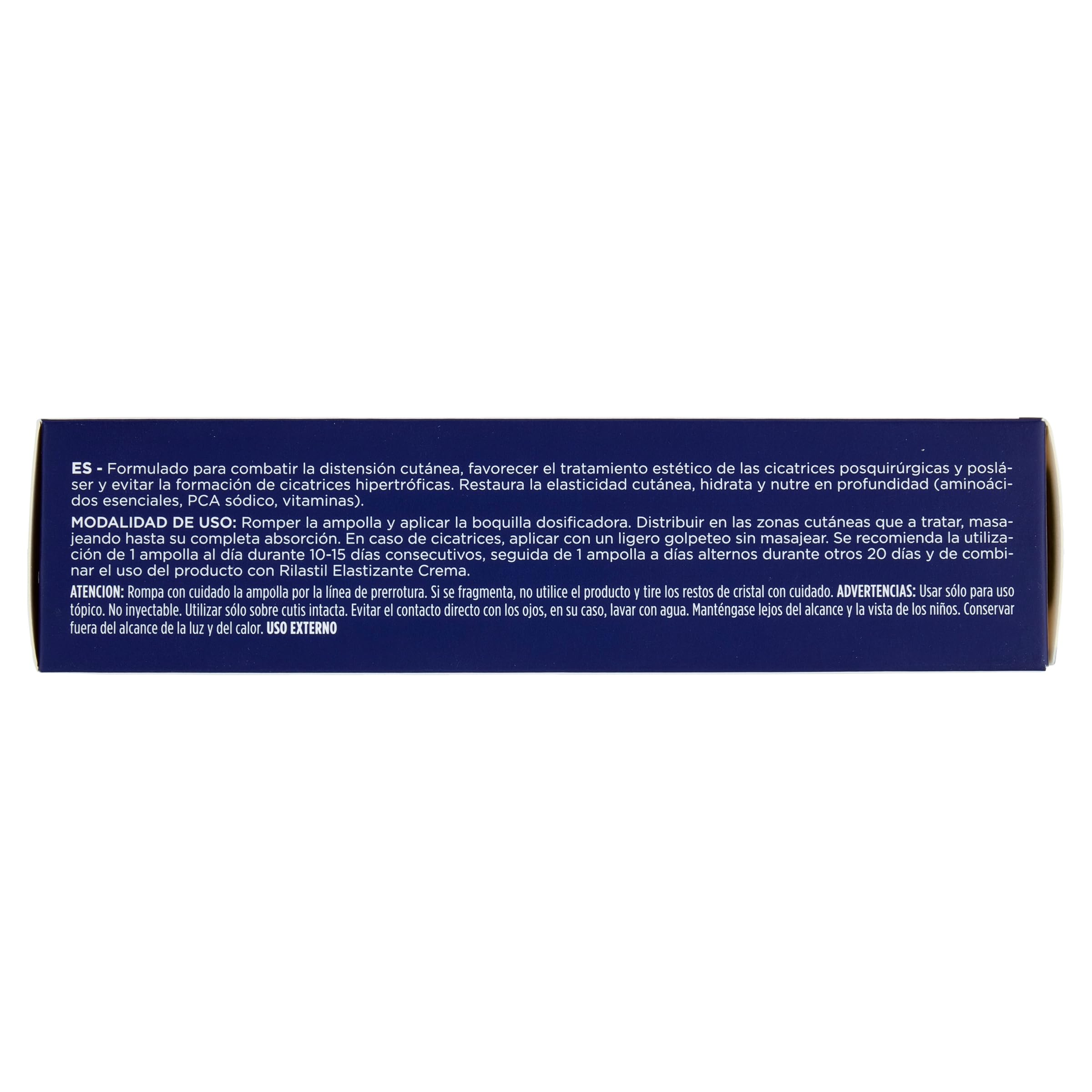 Rilastil Fiale Elasticizzante, Trattamento delle Cicatrici, Viso e Corpo Idratanti e Nutrienti per tutti Tipi di Pelle anche Delicate e Sensibili, Formato 10x5ml