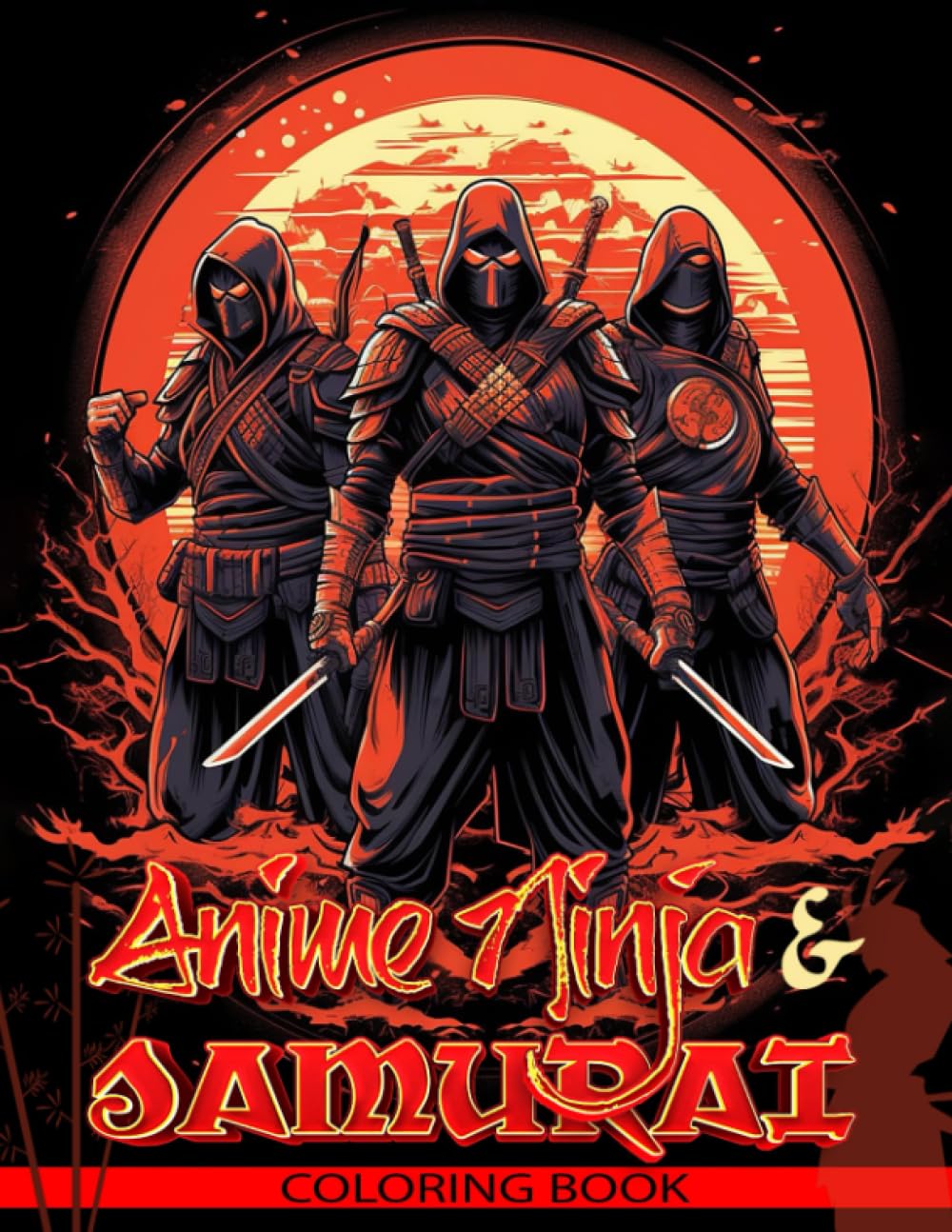 Anime Ninja and Samurai Coloring Book: Ninja Anime Coloring Book for teens, Samurai Ninja Cuties Anime Coloring Book for adults. Gifts For Any Occasion, Birthday, Holiday