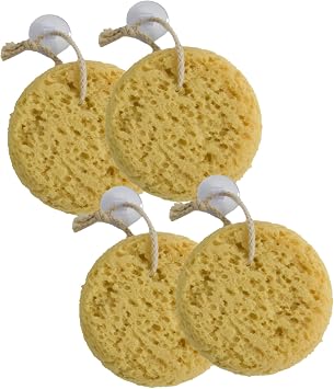 Evriholder Foam Body Sponges, Thick Exfoliating Bath Scrubbers for Men and Women, Pack of 4