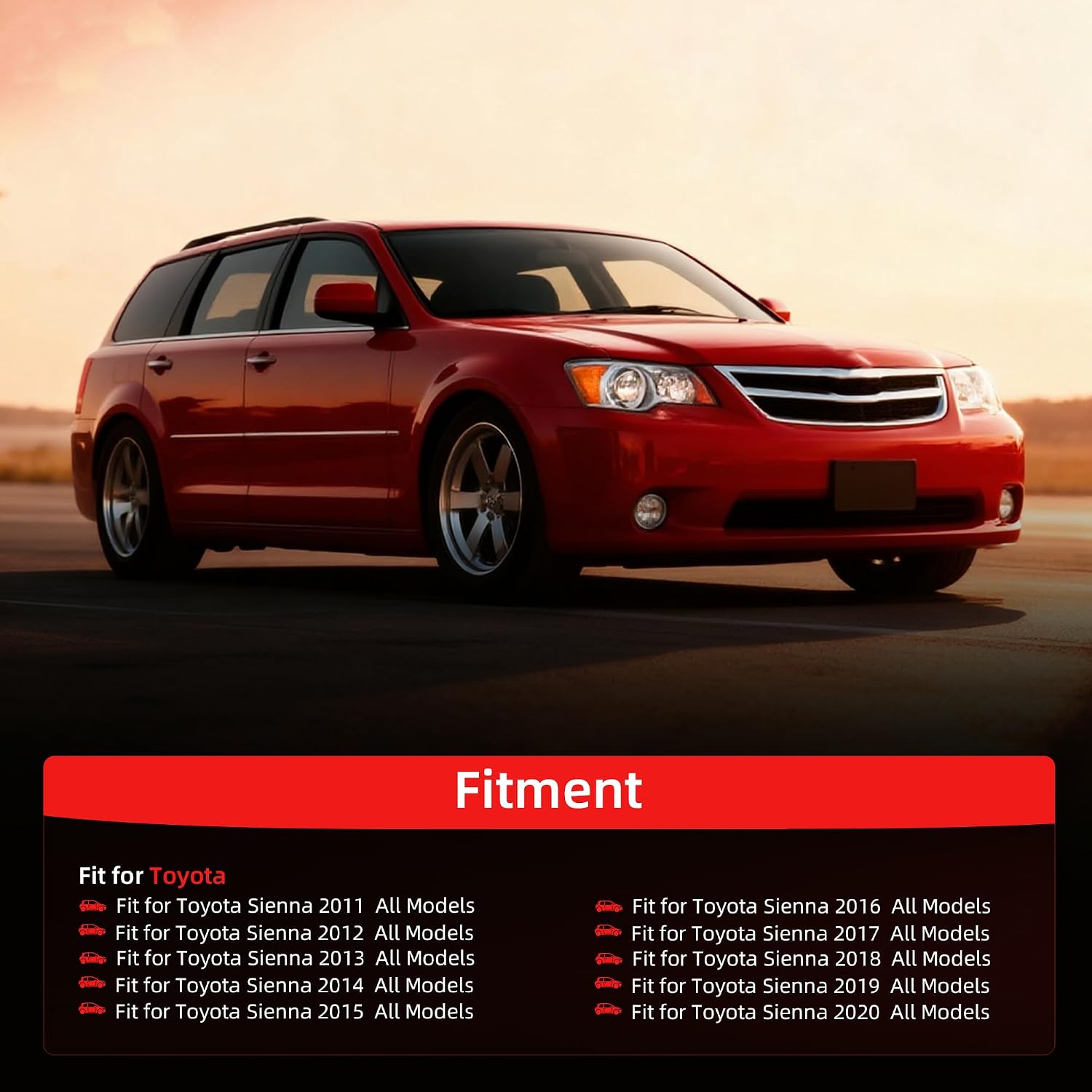 Front Lower Control Arms with Ball Joint fit for Toyota Sienna 2011-2020 All Models replace# K622035 K622036