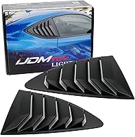 Vista 1 de iJDMTOY Ventana lateral trasera izquierda/derecha con acabado mate estilo carreras, ventanilla de aire/persiana compatible con Scion FR-S 2013-2016