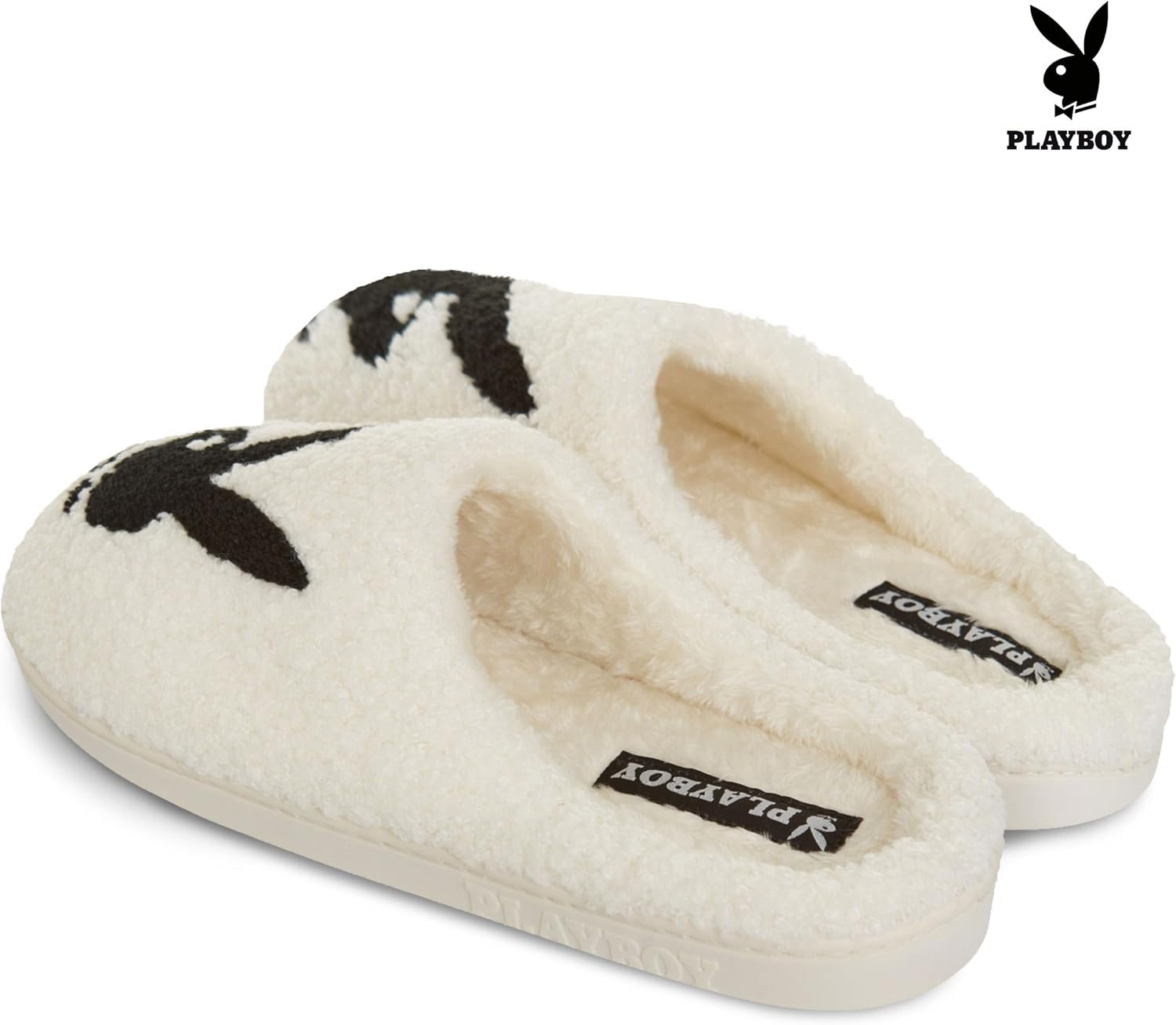 Playboy Mens Slippers Gifts for Men Extra Cozy Fuzzy House Slippers Slip On Playboy Mens Slippers Gifts for Men Extra Cozy Fuzzy House Slippers Slip On