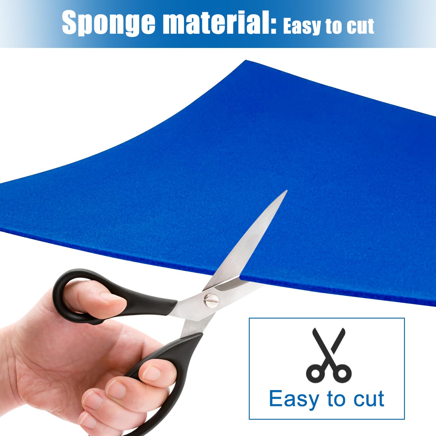 QUARKZMAN Fogli di Schiuma EVA per Artigianato 50x30cm Carta EVA Artigianale Spessore 1mm per Progetti Artigianato Fai Da Te Cosplay Modellazione Hobby, Blu Scuro