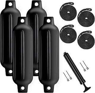Boat Fenders 4 Pack 4.5'' x16''