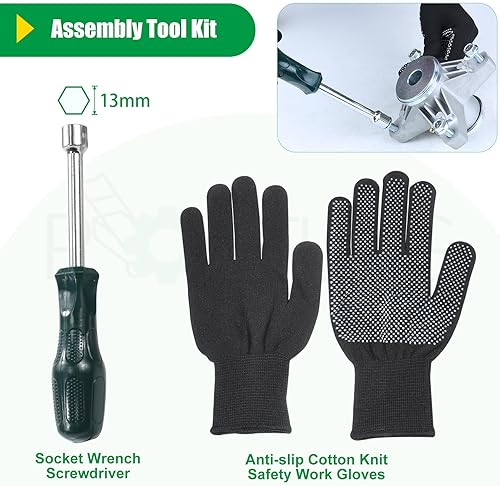 Miniatura 9 de 918-04426 Conjunto de husillo previamente engrasado sustituye al husillo de cubierta Cub Cadet 918-04426, husillo Cub Cadet 918-04426, 918-3129C,