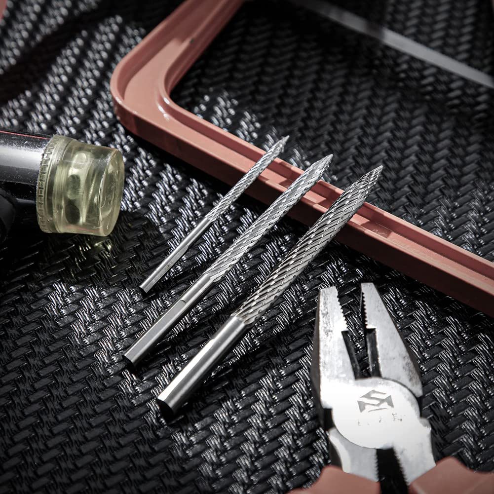 Reifenreparatur-Fräswerkzeug – Hartmetall, 3x60 Mm, Für Pneumatische Bohrer, Karbonstahl