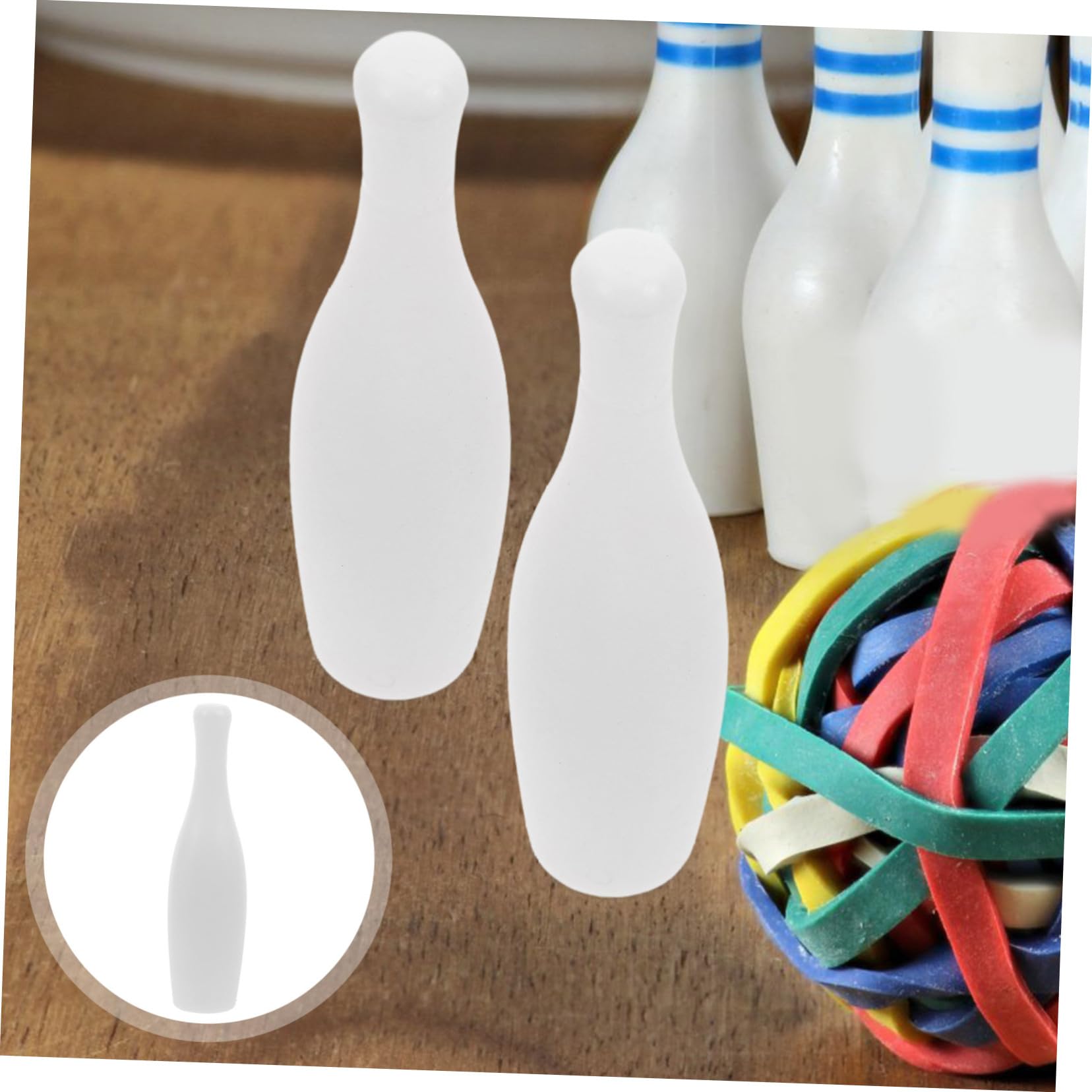 COSMEVIVI 20pcs Mini Bowling Balls for Desk Bowling Game Replacement Accessories HIPS Material for Indoor Fun with Family and Friends