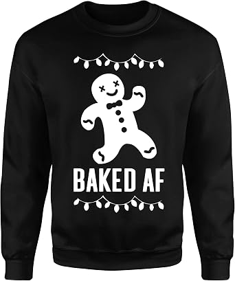 NoBull Woman Apparel Baked AF Christmas Sweatshirt for Men