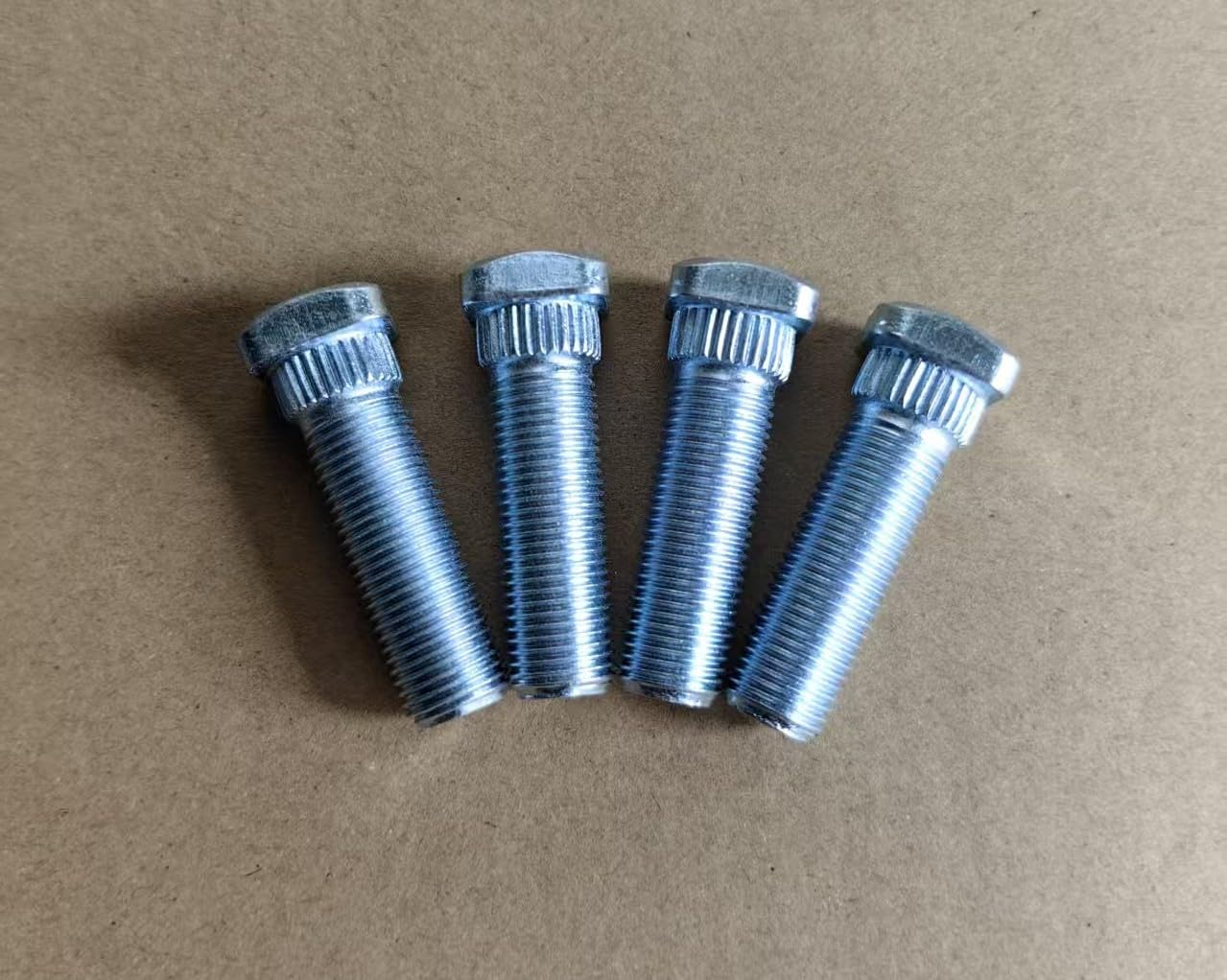 Photo 1 of 4pcs Wheel Hub Lug Bolts Brake Drum Studs 1/2-20 Thread 1.72 in. Length 0.56" Knurl Replacement for EZGO TXT RXV Golf CART 19862G2 1981-2024