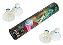 StonKraft Badminton Feather Shuttlecock Set (White) - Pack of 10 gallery image