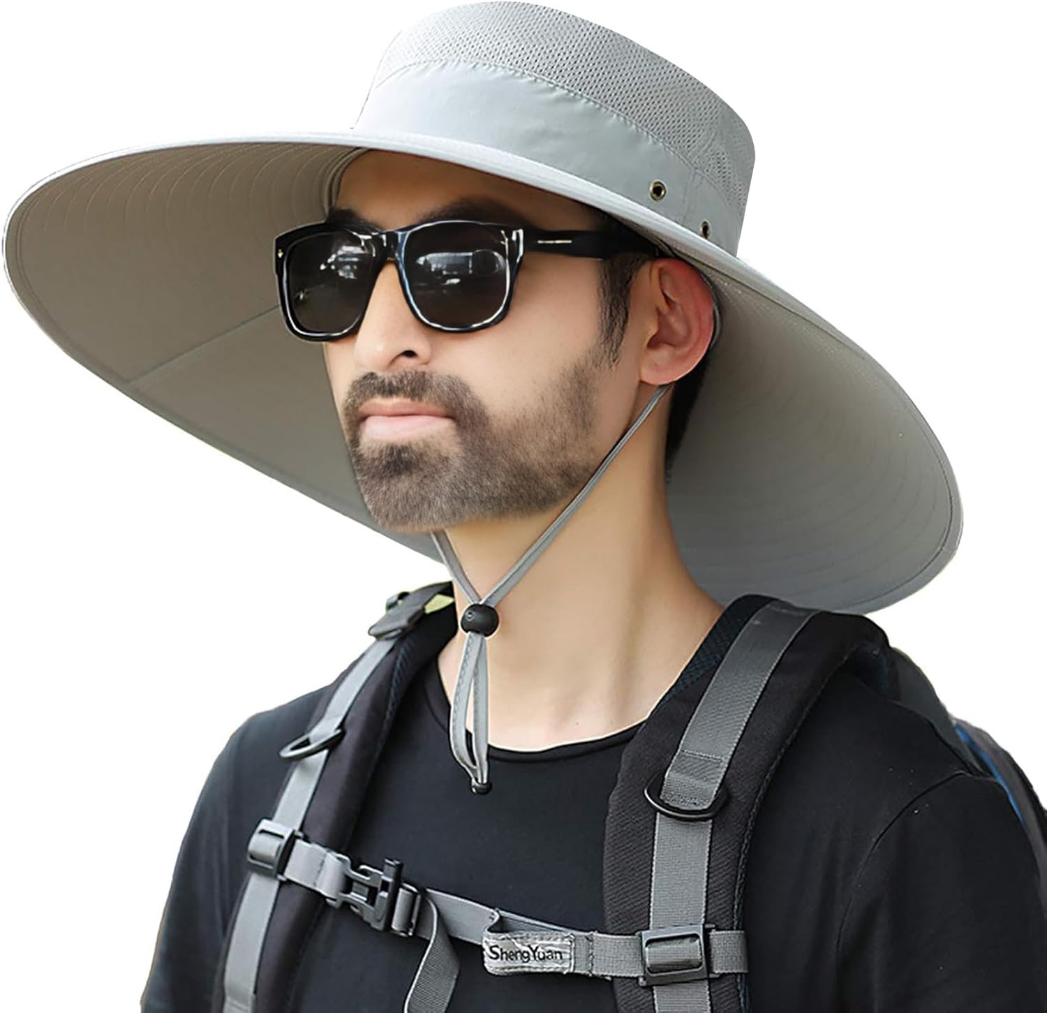 HUAMULAN 6" Super Wide Brim Sun Hats, Men and Women Bucket Hat for Fishing Hiking Garden Lawn Work Safari Camping Outdoor - Image 8